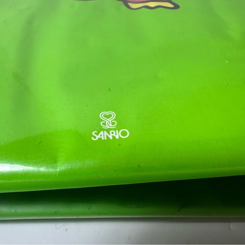 Vintage Sanrio Keroppi Keroleen Notebook Binder 1993 Green Frog Hello Kitty 90s